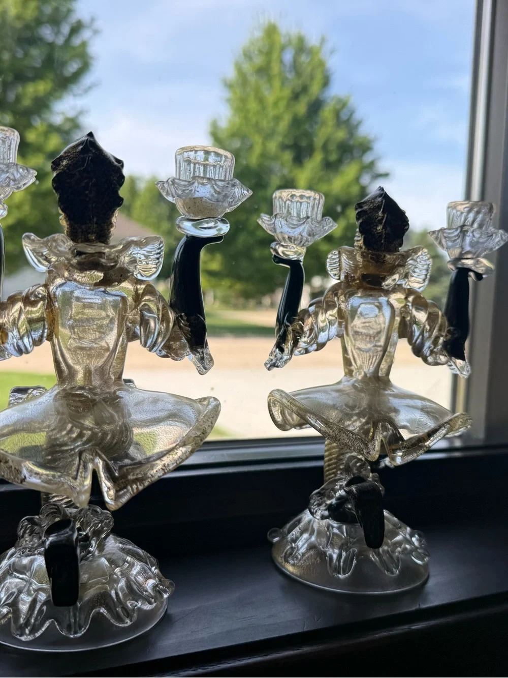 Vintage Murano Glass Candleholders - Picture 3 of 3